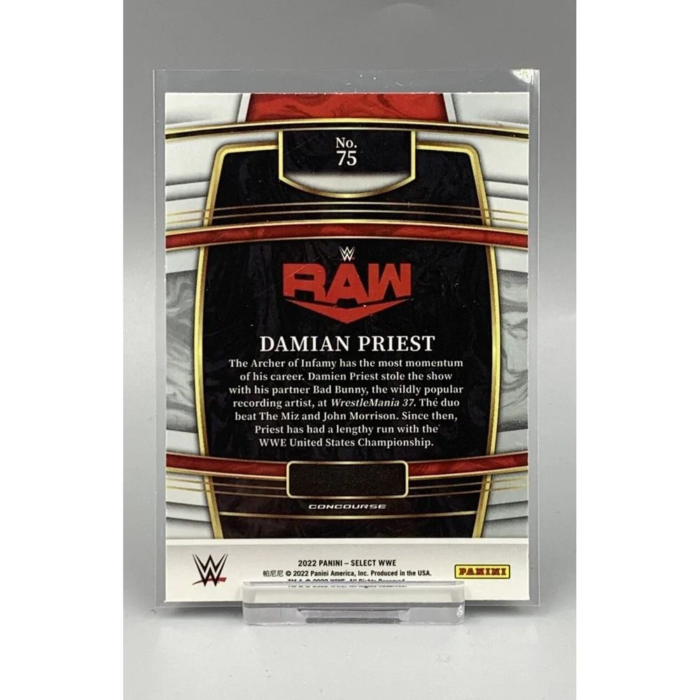 2022 WWE Select Damian Priest #75‎ Retail Red White Blue Concourse Base Card